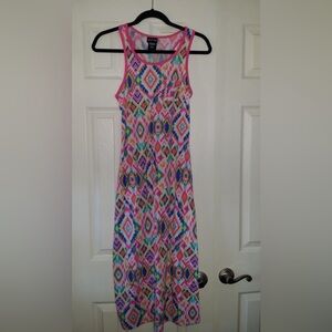 girls paper doll size 12 maxi dress multi color